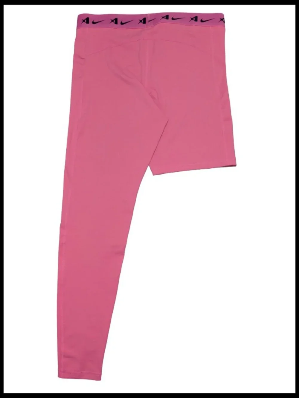 Nike A'ja Wilson A'symmetric Single-Leg Basketball Leggings HQ6455 Pink XL-Tall